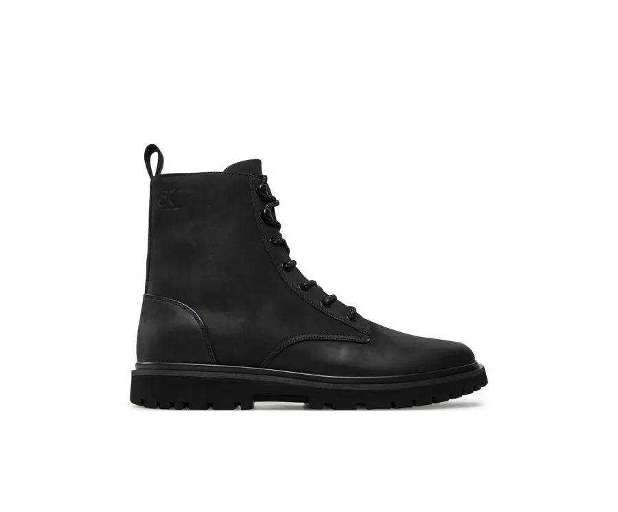 obrazek 1 Calvin Klein Jeans Kozaki Eva Boot Mid Laceup Rebellious YM0YM01071 Czarny
