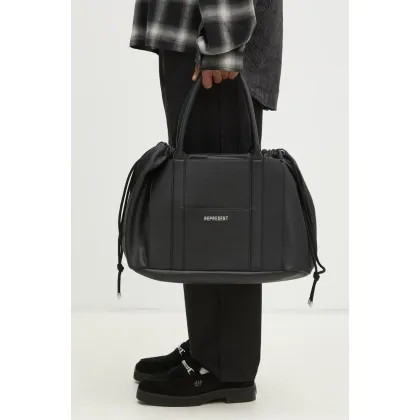 Zdjęcie Represent torba Leather Holdall kolor czarny MLM81231.01
