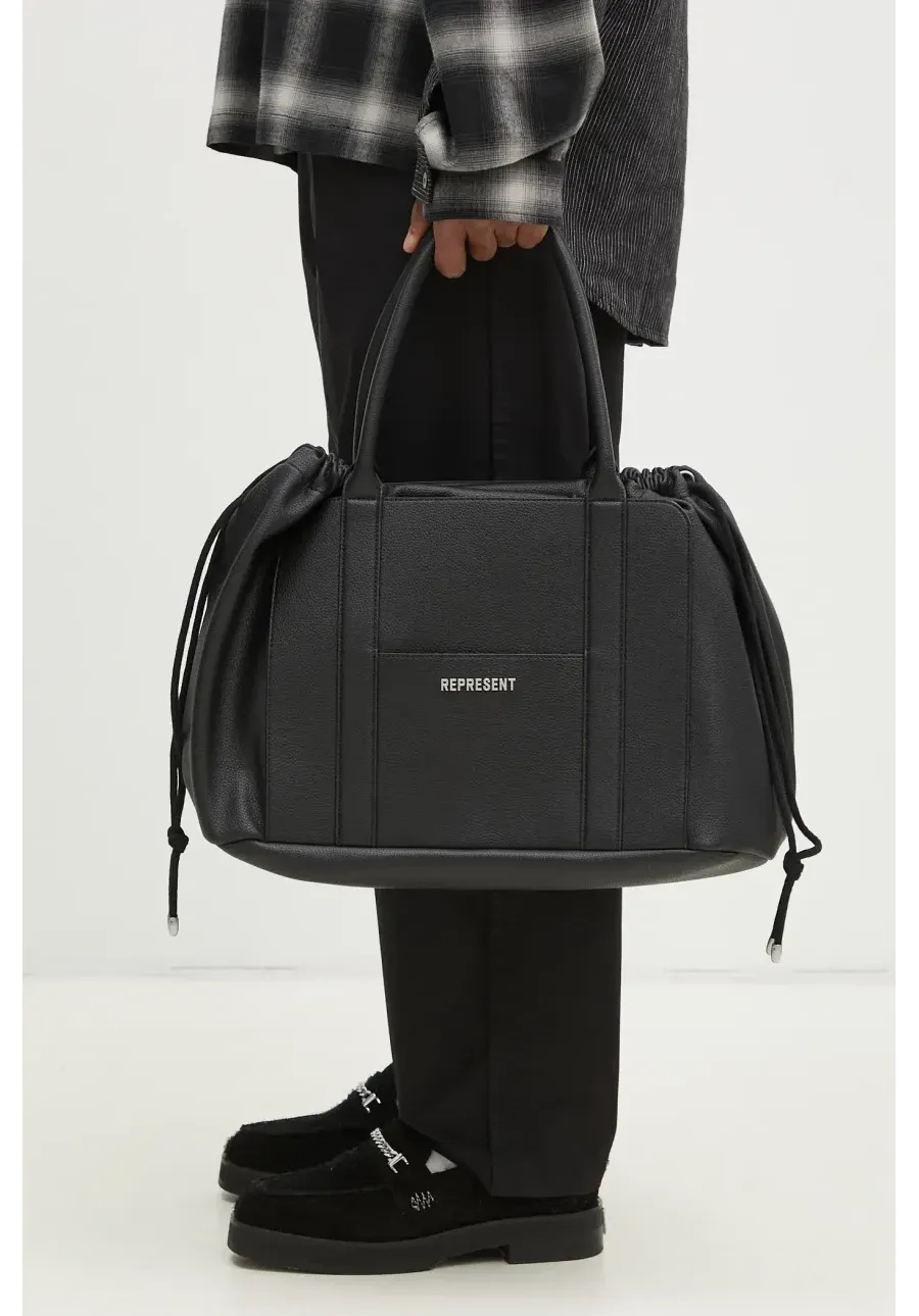 obrazek 1 Represent torba Leather Holdall kolor czarny MLM81231.01