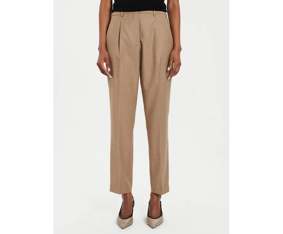 obrazek 1 Weekend Max Mara Spodnie materiałowe Caldaia 2425136132 Beżowy Regular Fit