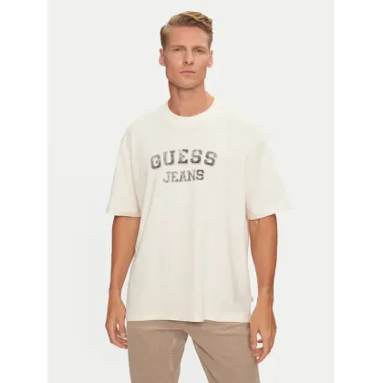 Zdjęcie Guess T-Shirt M4BI78 K8FQ4 Écru Oversize
