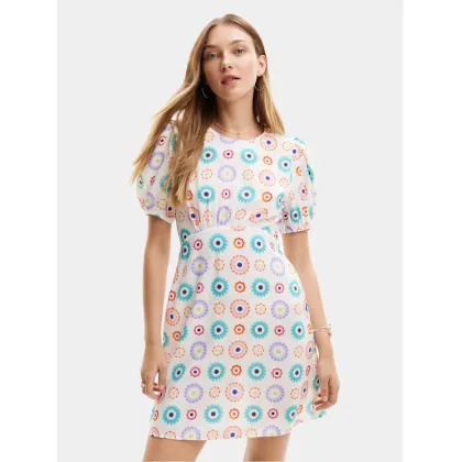 Zdjęcie Desigual Sukienka letnia Edmonton 24SWVW44 Biały Straight Fit