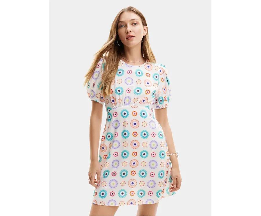 obrazek 1 Desigual Sukienka letnia Edmonton 24SWVW44 Biały Straight Fit