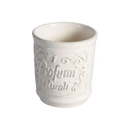 Zdjęcie Kubek ceramiczny biały do łazienki - Virginia Casa