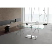 Zdjęcie Włoski prostokątny stół ze szkła hartowanego - Tonelli Design
