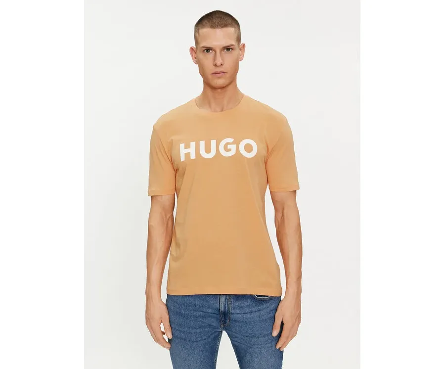 obrazek 1 Hugo T-Shirt Dulivio 50467556 Pomarańczowy Regular Fit HUGO