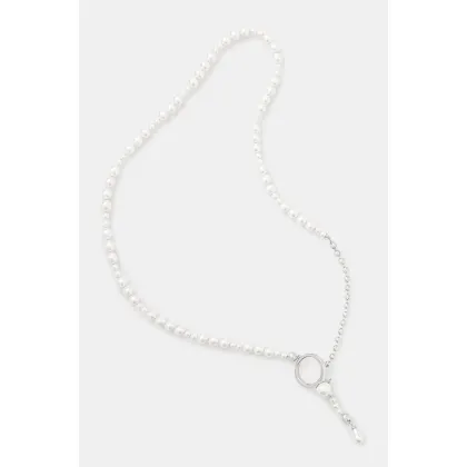 Zdjęcie AMBUSH naszyjnik srebrny Pearl Strand Necklace 12115268
