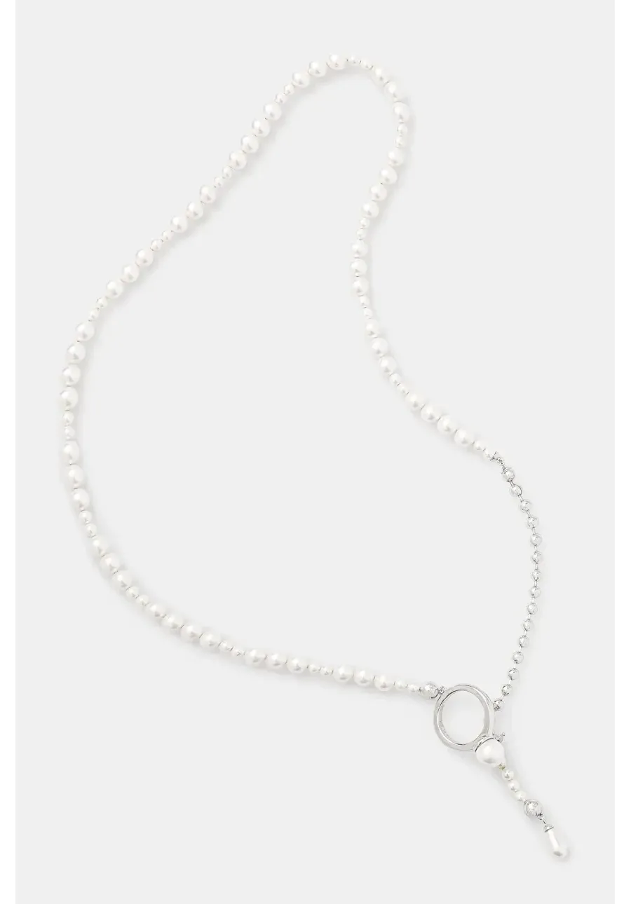 obrazek 1 AMBUSH naszyjnik srebrny Pearl Strand Necklace 12115268