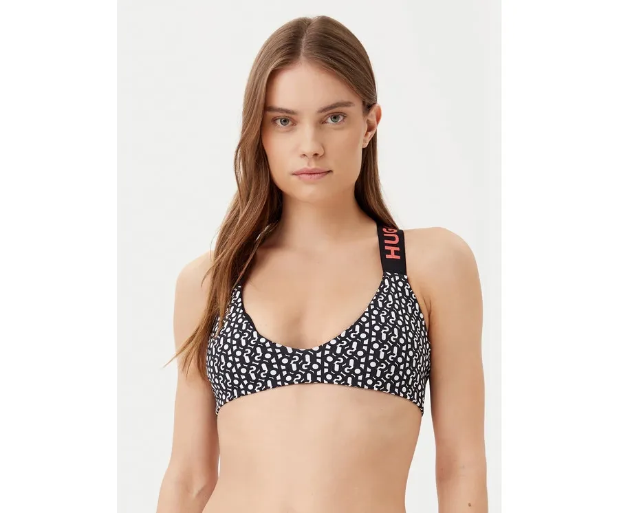 obrazek 1 HUGO Góra od bikini Monogram 50534948 Czarny