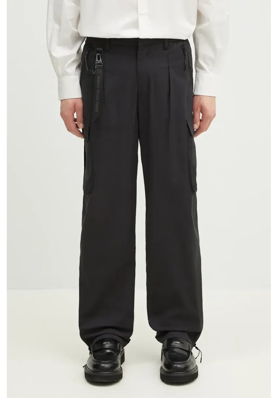 obrazek 1 Alpha Industries spodnie Utility Cargo Pant męskie kolor czarny proste 756201.03