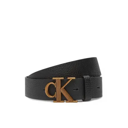 Zdjęcie Calvin Klein Pasek Męski Monogram Buckle Fixed Belt 35Mm LV04G7025G Czarny