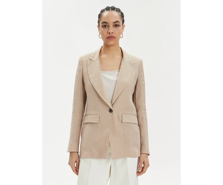 obrazek 1 Marella Marynarka Afro 2413041094 Beżowy Regular Fit