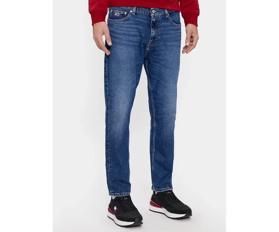 obrazek 1 Tommy Jeans Jeansy DM0DM18174 Granatowy Tapered Fit