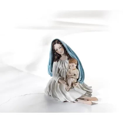 Zdjęcie Porcelanowa figurka Marii trzymająca dzieciątko - Sibania