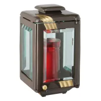 Zdjęcie Włoski znicz na nagrobki wykonany z brązu