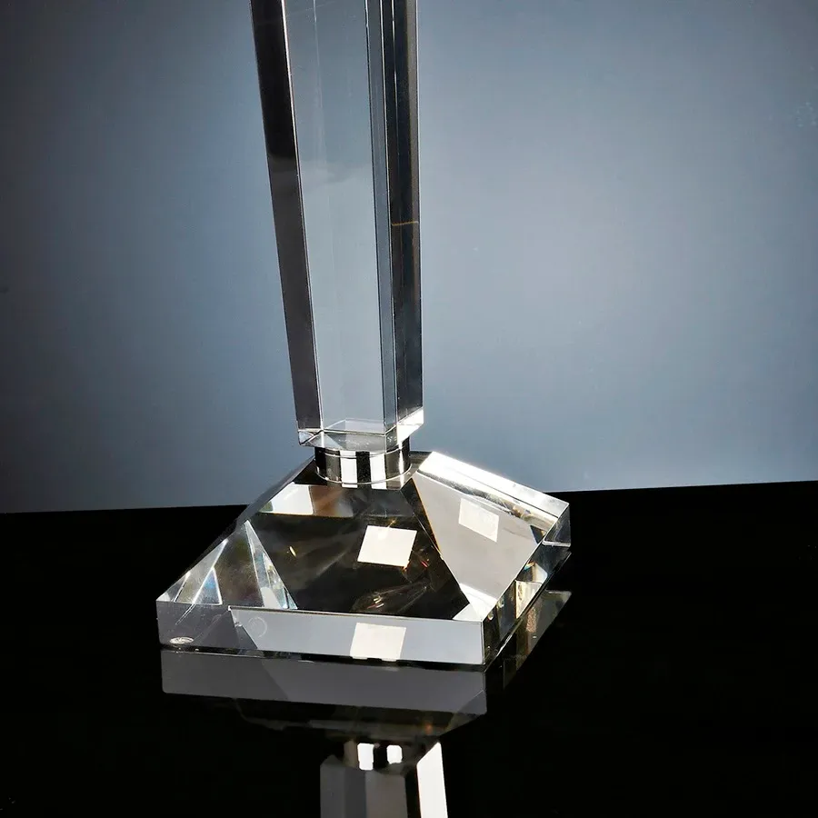 picture 4 Elegant Italian candlestick made of crystal on the dinning table
