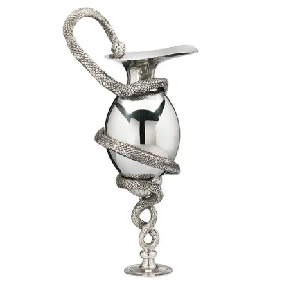 Zdjęcie Ekskluzywny dzban wykonany ze srebra z motywem węża – Pampaloni