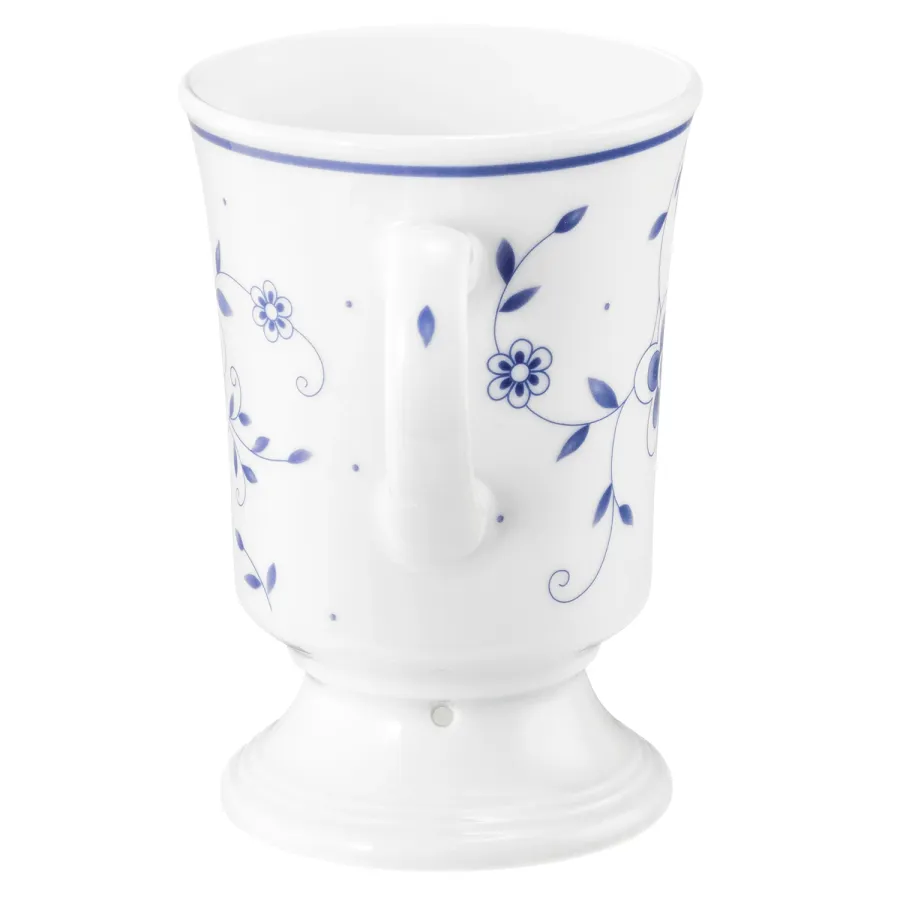 obrazek 3 Porcelanowy biały kubek zdobiony ozdobnym kwiatowym motywem w stylu klasycznym – Tettau