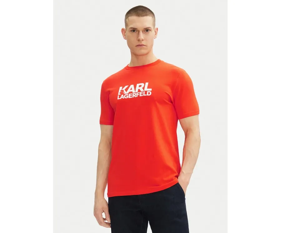 obrazek 1 KARL LAGERFELD T-Shirt 755087 552235 Czerwony Regular Fit