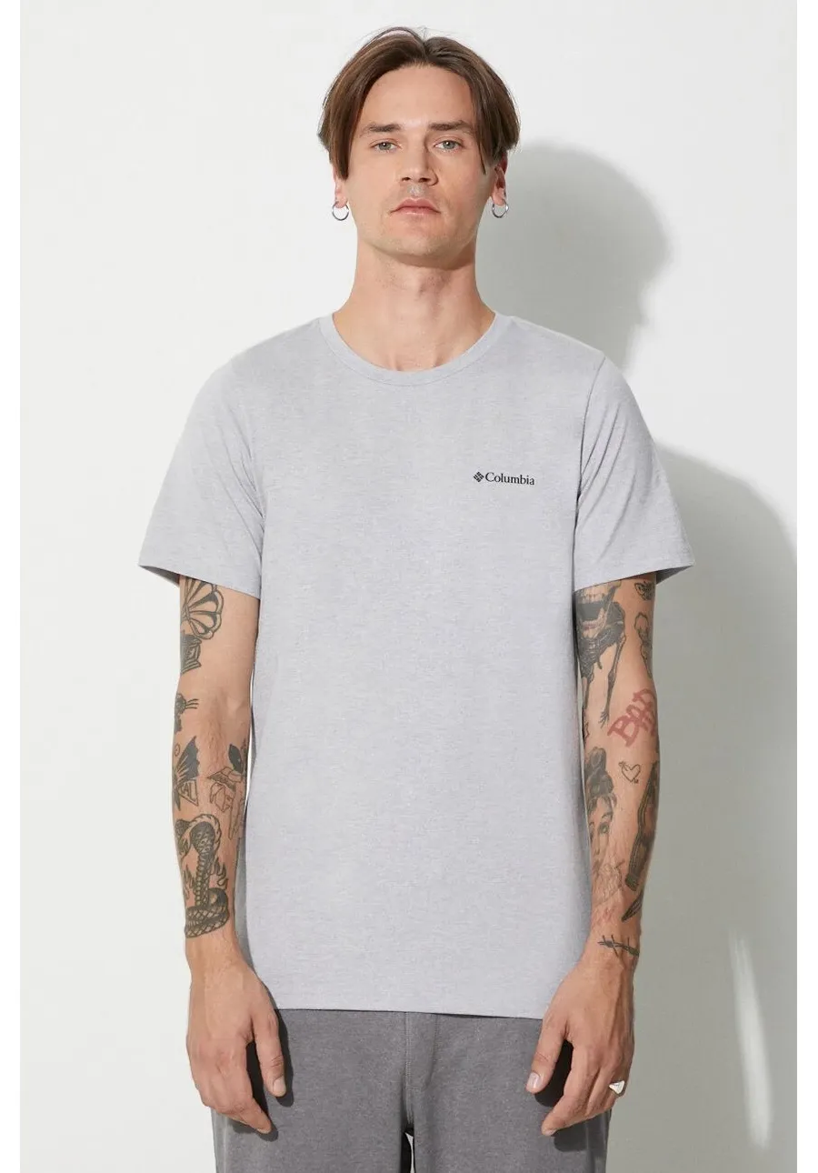 obrazek 1 Columbia t-shirt bawełniany Rapid Ridge Back Graphic kolor szary z nadrukiem
