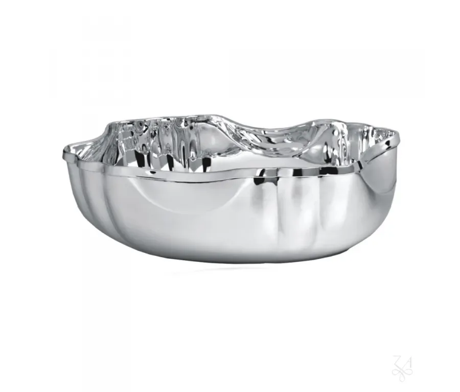 obrazek 1 Stylowa prostokątna srebrna miska „Valeria” - Zaramella Argenti