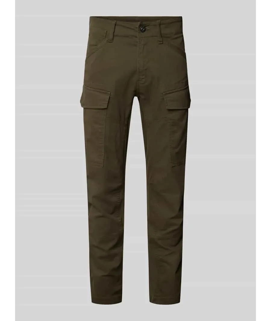 obrazek 1 Spodnie cargo o kroju tapered fit ze szlufkami na pasek model ‘Rovic’