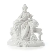 Picture Stylish ceramic figure in baroque style of a seated lady - Ceramiche ML
