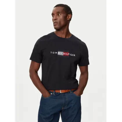 Zdjęcie Tommy Hilfiger T-Shirt MW0MW36455 Granatowy Regular Fit