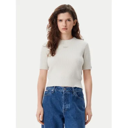 Zdjęcie Tommy Jeans Sweter DW0DW20380 Beżowy Regular Fit