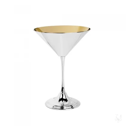 Zdjęcie Piękny stylowy kieliszek do martini ze srebra - Zaramella Argenti