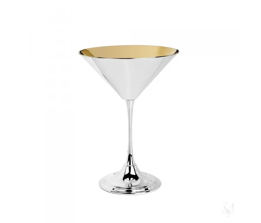 obrazek 1 Piękny stylowy kieliszek do martini ze srebra - Zaramella Argenti
