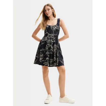 Zdjęcie Desigual Sukienka letnia Tually 24SWVK09 Czarny Regular Fit