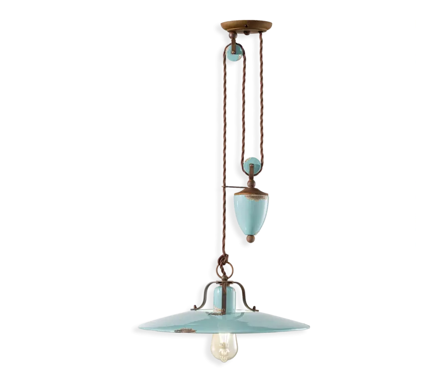 obrazek 1 Luksusowa lampa wisząca retro z Włoch