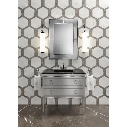 Zdjęcie Wyrafinowany komplet włoskich mebli Lutetia do łazienki