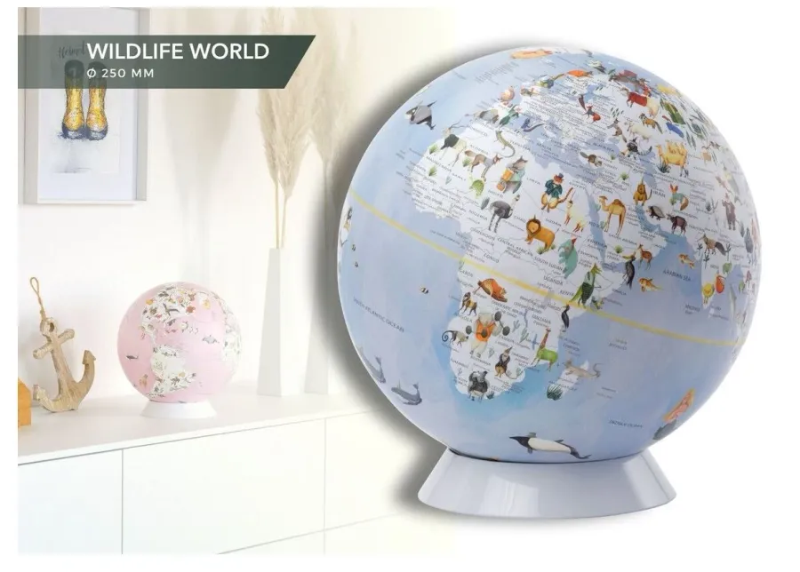 obrazek 2 Fantastyczny globus Wildlife World dla miłośników zwierząt