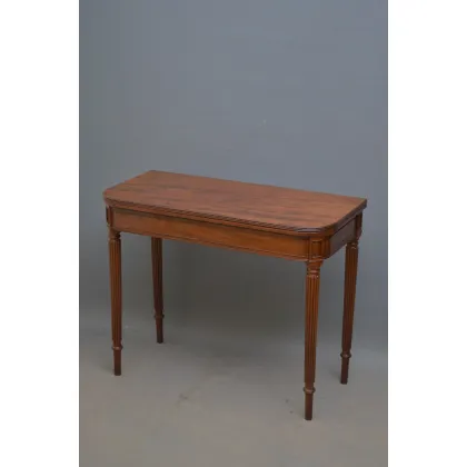 Picture Exceptional quality mahogany card table, Regency, perhaps by Gillows - antique