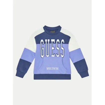 Zdjęcie Guess Bluza N4BQ10 KAX73 Niebieski Regular Fit