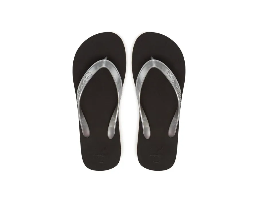 obrazek 1 Calvin Klein Jeans Japonki Beach Sandal Monologo Tpu YW0YW01719 Srebrny
