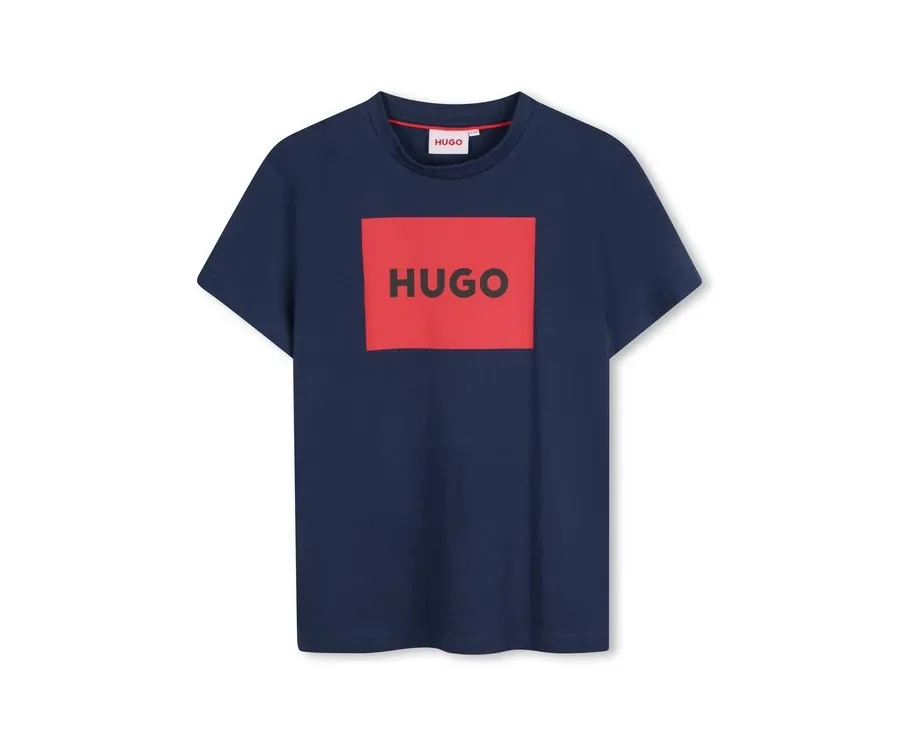 obrazek 1 HUGO T-Shirt G00334 D Granatowy Regular Fit