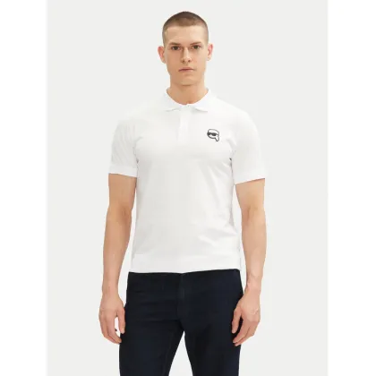 Zdjęcie KARL LAGERFELD Polo 745710 500224 Biały Regular Fit