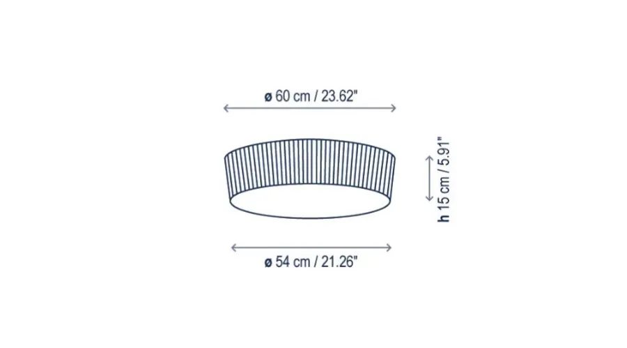 obrazek 2 Sufitowe oświetlenie - średnica 60 cm