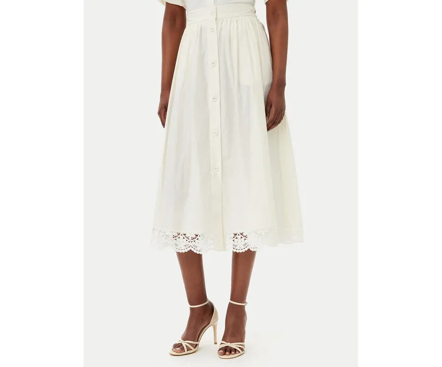 obrazek 1 TWINSET Spódnica trapezowa 251TT2095 Écru Regular Fit