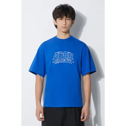 Zdjęcie Ader Error t-shirt Edca Logo T-shirt męski kolor niebieski z aplikacją BMADFWTS0104
