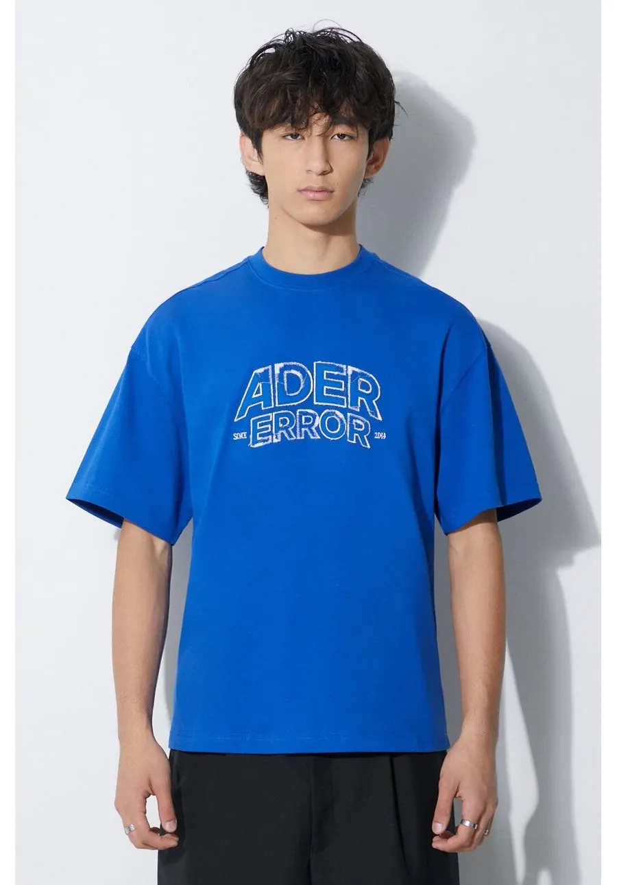 obrazek 1 Ader Error t-shirt Edca Logo T-shirt męski kolor niebieski z aplikacją BMADFWTS0104