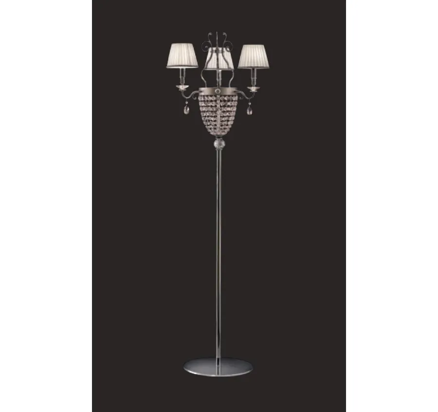 obrazek 6 Zjawiskowa, stojąca lampa do salonu na trzy żarówki