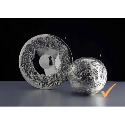 Picture Silver vase in the shape of a ball