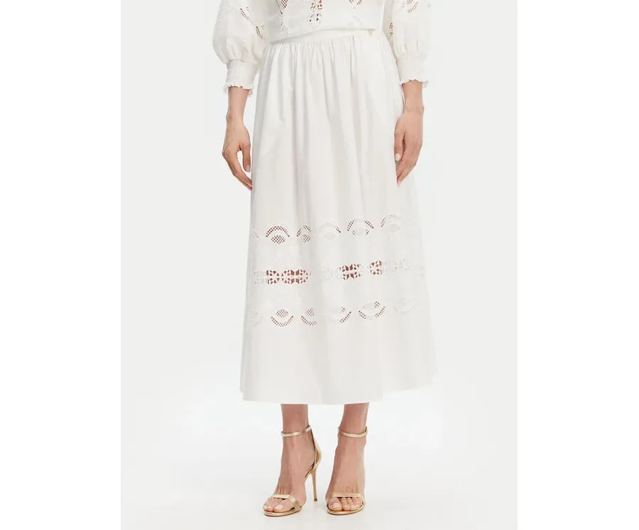 obrazek 1 Liu Jo Spódnica midi WA5258 T4853 Biały Regular Fit