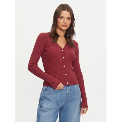 Zdjęcie Tommy Jeans Kardigan Essential DW0DW18682 Różowy Slim Fit