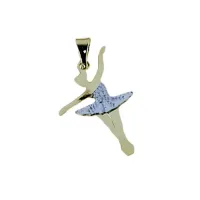 Picture A shiny and speckled ballerina pendant