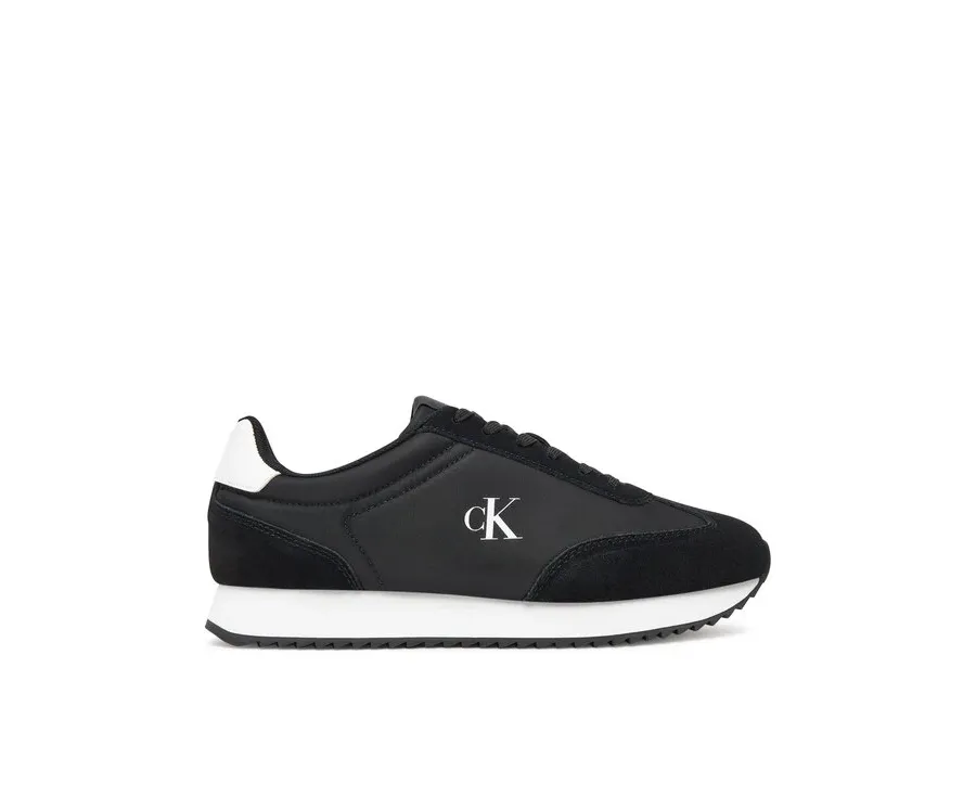 obrazek 1 Calvin Klein Jeans Sneakersy Runner Laceup Mg Nylon Mix YW0YW01828 Czarny